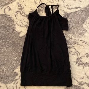 Lululemon black tank with built in bra - worn twice